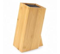 Hanseküche Ceppo portacoltelli senza coltello in legno (bambù marrone, quadrato obliquo uno scomparto)