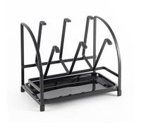 Hanseküche Portabottiglie - Scolapiatti universale per bottiglie, biberon e biberon, in metallo nero (portabottiglie)