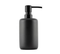 HansekücheDispenser di sapone da 300 ml - nero opaco - pompa design retro per detersivo - testa pompa in plastica di alta qualità - per bagno e cucina