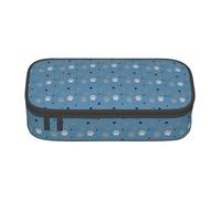 hansgo Astuccio grande con zampa di cane e cuore con scomparti con cerniera, astuccio per cancelleria per bambini, adolescenti, studenti, materiale scolastico, A tinta unita, Taglia unica, Organizer