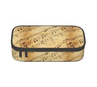 hansgo Astuccio grande per spartiti musicali, con scomparti con cerniera, astuccio per cancelleria per bambini, adolescenti, studenti, materiale scolastico, A tinta unita, Taglia unica, Organizer per
