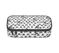 hansgo Grazioso astuccio grande con pinguino con scomparti con cerniera, astuccio per cancelleria per bambini, adolescenti, studenti, materiale scolastico, A tinta unita, Taglia unica, Organizer per