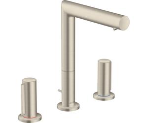 Hansgohe AXOR Uno, robinetterie de lavabo 3 trous 200 avec poignée zéro et vidage à tirette, saillie 183mm, 45133820, 45133820, Colorazione: Nichel spazzolato