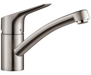 Hansgrohe 13860800 Miscelatore per lavello cucina mysport S con becco orientabile 360 ° acciaio spazzolato