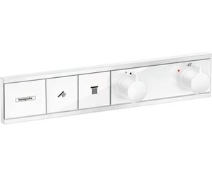 Hansgrohe 15380000 - Miscelatore termostatico RainSelect per 2 consumatori, cromato, Mattweiß, 2 Verbraucher