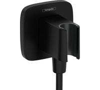 hansgrohe FixFit Q raccord mural, avec support de douche, 26887670, 26887670, Colorazione: Nero opaco