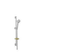 hansgrohe Crometta 85 Ensemble de douche Vario avec barre de douche de 65 cm et porte-savon, chromé, 27764000, 27764000