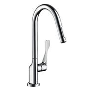 Hansgrohe Axor Citterio DN15 Miscelatore monocomando cucina 250 con doccia estraibile, colorazione: cromo