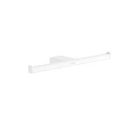 Hansgrohe AddStoris porta rotolo di carta doppio, 41748, Colorazione: bianco opaco - 41748700