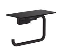 Hansgrohe AddStoris portarotolo, con ripiano, 41772, Colorazione: Nero opaco - 41772670