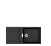 hansgrohe 43358170 S52 S520-F480 480 - Lavello da incasso con scolapiatti, colore: Nero grafite