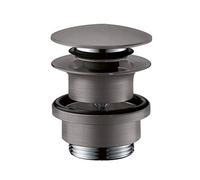 set di scarico hansgrohe Push Open, colorazione: Nero spazzolato