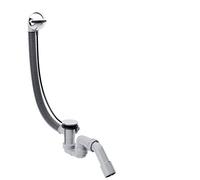 Hansgrohe 58142000 HansCult 58142000-Set di Scarico e troppopieno per Vasca da Bagno Flexaplus, per Piatti Normali e Doccia, Cromato, Cromo