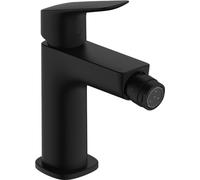 hansgrohe Logis Mitigeur de bidet Fine, ComfortZone110, garniture de vidage à tirette, saillie 112mm, 71201670, 71201670, Colorazione: nero opaco