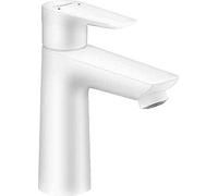 hansgrohe Talis E miscelatore monocomando per lavabo 110, senza scarico a scomparsa, sporgenza 112 mm, Colorazione: bianco opaco - 71712700