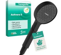 hansgrohe Activera S 28032670 - Soffione doccia a risparmio idrico 6 l/min (EcoSmart+), doccetta con 1 tipo di getto, doccia rotonda, soffione doccia a risparmio energetico con funzione anticalcare
