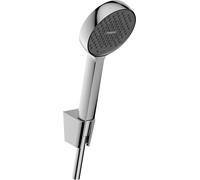 hansgrohe Activera Select S 28052000 - Set doccia con soffione doccia a risparmio idrico (EcoSmart, 2 tipi di getti), tubo doccia (1,25 m) e supporto soffione doccia, cromato