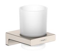 Hansgrohe AddStoris 41749820 - Bicchiere moderno in nichel spazzolato