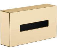 hansgrohe AddStoris - Distributore di fazzoletti cosmetici, porta fazzoletti per montaggio a parete, fissaggio nascosto, accessori bagno, bronzo spazzolato, 41774140