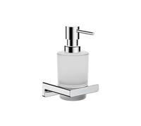 Dispenser Sapone a Muro Hansgrohe AddStoris in vetro opaco 118x81x158mm Cromo