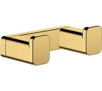 Hansgrohe AddStoris gancio per asciugamani doppio, 41755, Colorazione: Ottica in oro lucido - 41755990