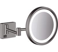 hansgrohe AddStoris LED-miroir de rasage, 41790340, 41790340, Colorazione: Cromo nero spazzolato