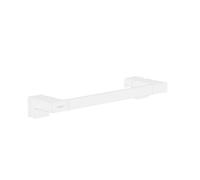 hansgrohe AddStoris - Maniglia per porta doccia, maniglione per doccia, portasciugamani bagno, fissaggio nascosto, accessori bagno, accessori bagno, bianco opaco, 41759700