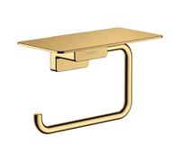 Hansgrohe AddStoris portarotolo, con ripiano, 41772, Colorazione: Bronzo spazzolato - 41772140
