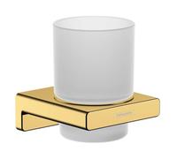 Hansgrohe AddStoris bicchiere per spazzolino da denti, 41749, Colorazione: Ottica in oro lucido - 41749990
