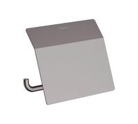 Hansgrohe AddStoris - Portarotolo con coperchio, cromo nero spazzolato 41753340