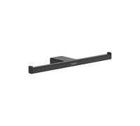Hansgrohe AddStoris porta rotolo di carta doppio, 41748, Colorazione: Nero opaco - 41748670