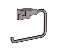 Porta Carta Igienica Hansgrohe AddStoris 141x77mm Nero Cromato Spazzolato