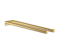 Hansgrohe AddStoris - Portasciugamani doppio, lunghezza 450 mm, color oro lucido 41770990