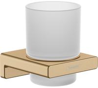Hansgrohe AddStoris bicchiere per spazzolino da denti, 41749, Colorazione: Bronzo spazzolato - 41749140