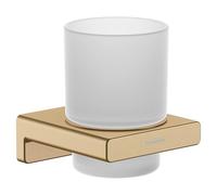 Hansgrohe AddStoris bicchiere per spazzolino da denti, 41749, Colorazione: Bronzo spazzolato - 41749140
