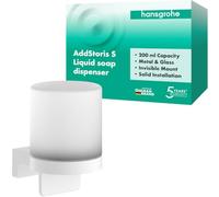 hansgrohe AddStoris S dispenser per sapone, 41765700, AddStoris S [Accessori Bagno > Portasapone]