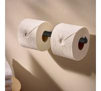 hansgrohe AddStoris S porta rotolo di riserva, 41768340, AddStoris S nero cromato spazzolato [Accessori Bagno > Porta Rotolo]