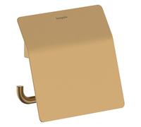 hansgrohe AddStoris S Porte-rouleau de papier avec couvercle, 41783140, 41783140, Colorazione: Bronzo spazzolato