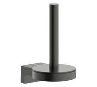 hansgrohe AddStoris S porta rotolo di riserva, 41786340, AddStoris S nero cromato spazzolato [Accessori Bagno > Porta Rotolo]