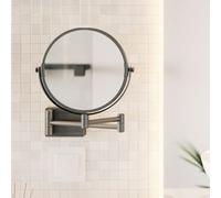 Hansgrohe AddStoris specchio da barba, 41791, Colorazione: Nero spazzolato - 41791340