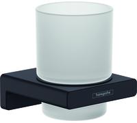 Hansgrohe AddStoris bicchiere per spazzolino da denti, 41749, Colorazione: Nero opaco - 41749670