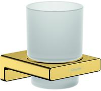 Hansgrohe AddStoris bicchiere per spazzolino da denti, 41749, Colorazione: Ottica in oro lucido - 41749990