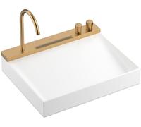 Hansgrohe Avalegra lavello con rubinetto 58x47.5 cm rettangolare a parete-da incasso bianco lucida 22472140