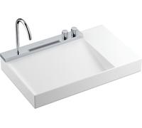 Hansgrohe Avalegra lavello con rubinetto 78x47.5 cm rettangolare a parete-da incasso bianco lucida 22473000