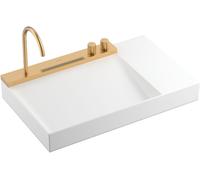 Hansgrohe Avalegra lavello con rubinetto 78x47.5 cm rettangolare a parete-da incasso bianco lucida 22473140