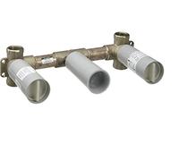 hansgrohe AXOR corps de base pour mitigeur lavabo 3 trous encastré pour montage mural, 10303180, 10303180
