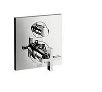 hansgrohe AXOR Citterio thermostat encastré avec vanne d'arrêt/changeur, poignées transversales, 2 consommateurs, 39725000, 39725000, Colorazione: cromo