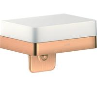 Hansgrohe AXOR Universal Accessories Distributore di sapone liquido con vassoio, Colorazione: Bronzo spazzolato