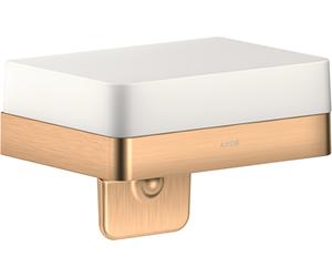 hansgrohe AXOR Accessoires universels Distributeur de savon liquide avec plateau, 42819140, 42819140, Colorazione: Bronzo spazzolato