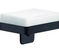 hansgrohe AXOR Accessoires universels Distributeur de savon liquide avec plateau, 42819670, 42819670, Colorazione: nero opaco